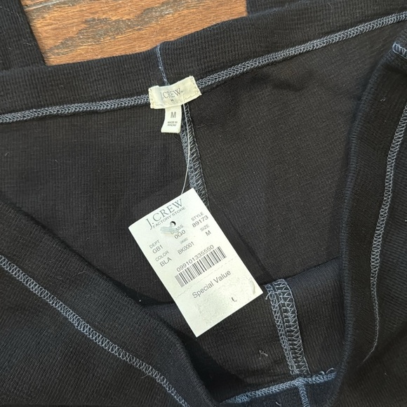 J Crew Factory NWT black thermal leggings, medium - Picture 4 of 6